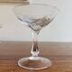 6 glasses of vintage crystal champagne