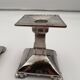 Art Deco Nickel-Plated Bronze Candlesticks, France, 1930, Set of 2