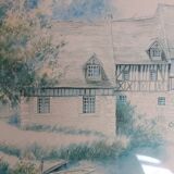 Aquarelle signée de Danielle Lebeau