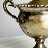 Antique silver-plated sugar bowl