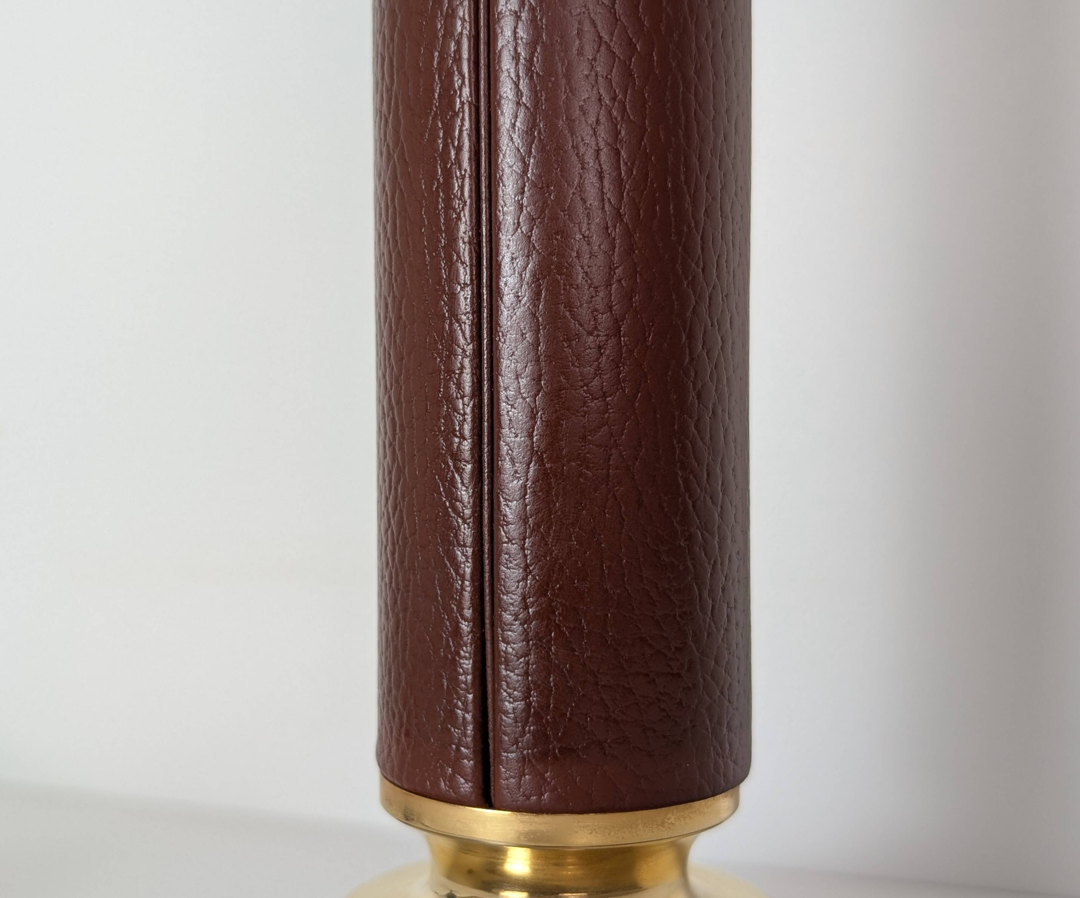 Le Tanneur leather lamp
