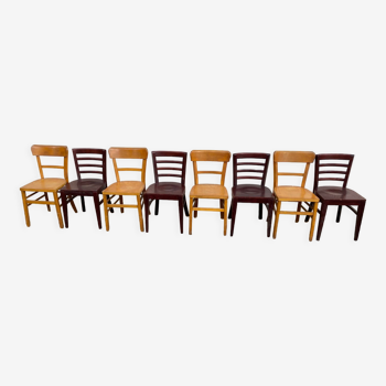 Set de 8 chaises bistrot