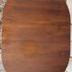Table en bois ovale 6/8 personnes et 4 chaises art déco
