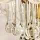 Wall lamp "Venini" of crystals. Italy 1970s