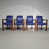 4 x Hugues Chevalier conference Ying Bridge chair / leather