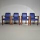 4 x Chaise de conférence Ying Bridge Hugues Chevalier / cuir