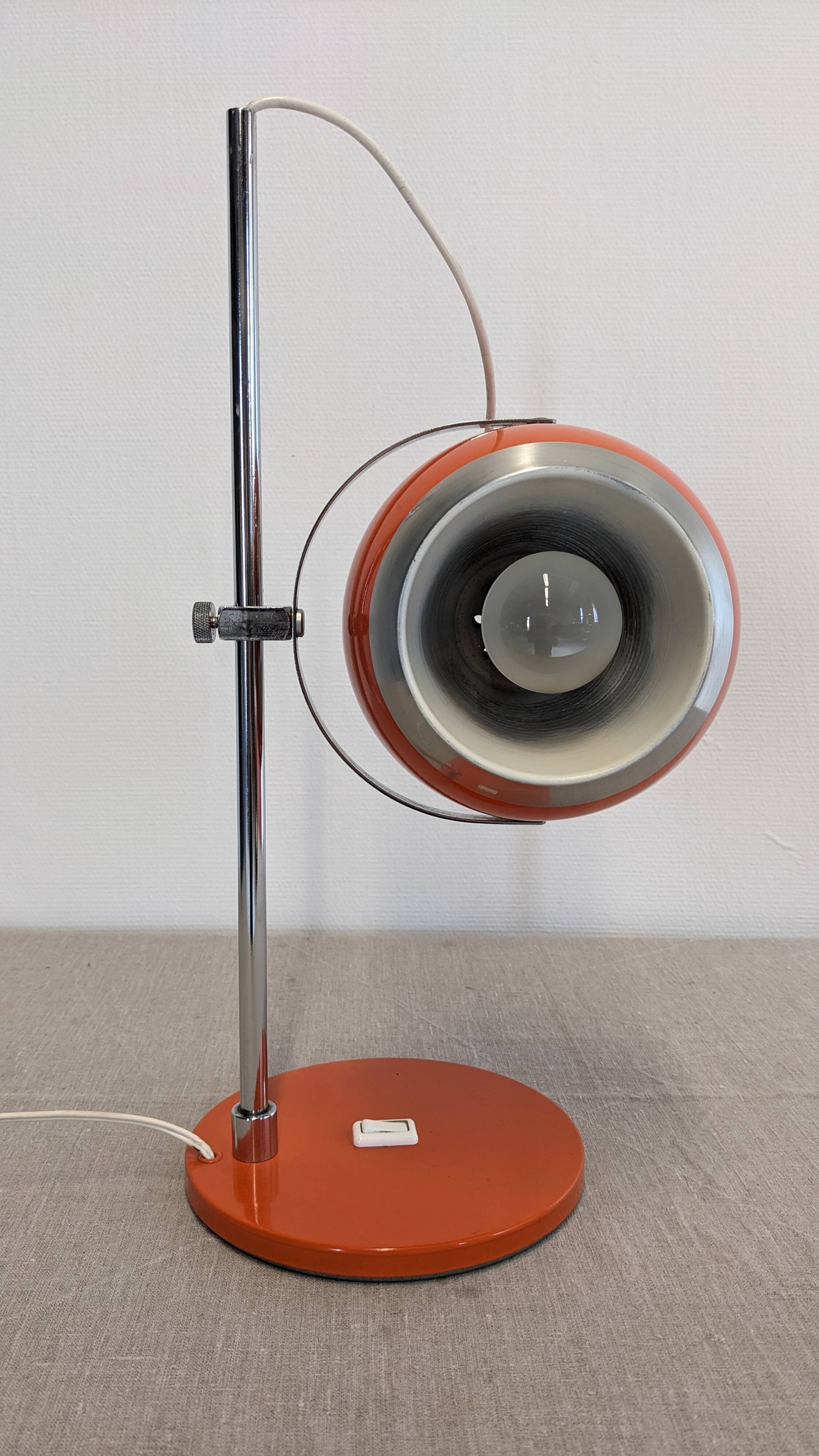 Space Age "Eye Ball" Lamp, 60s-70s