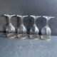 4 Daum port glasses with gold putoises