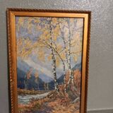 Ancient painting-valley landscape