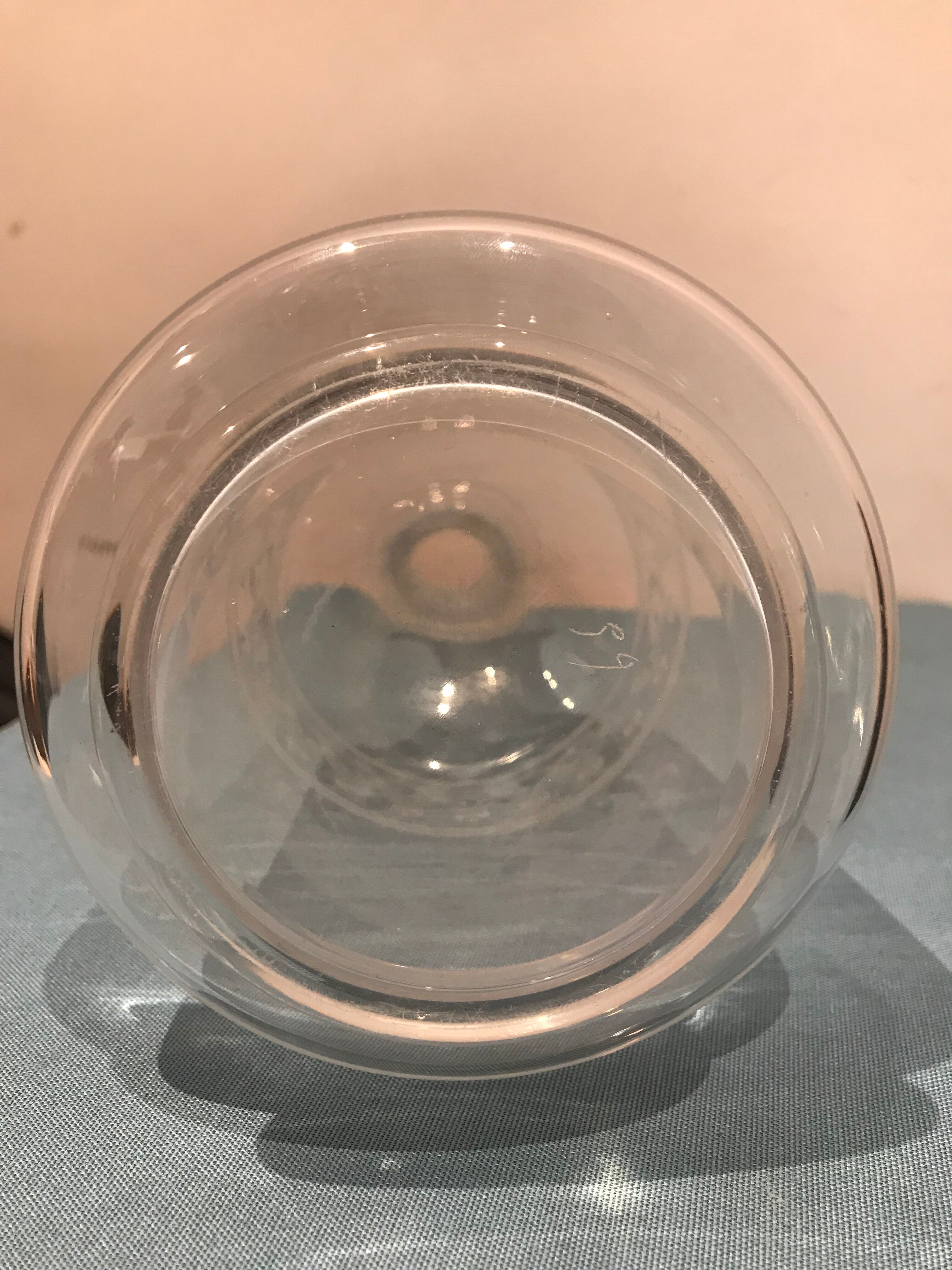 Pair of ancient carafes numbered Crystal Baccarat