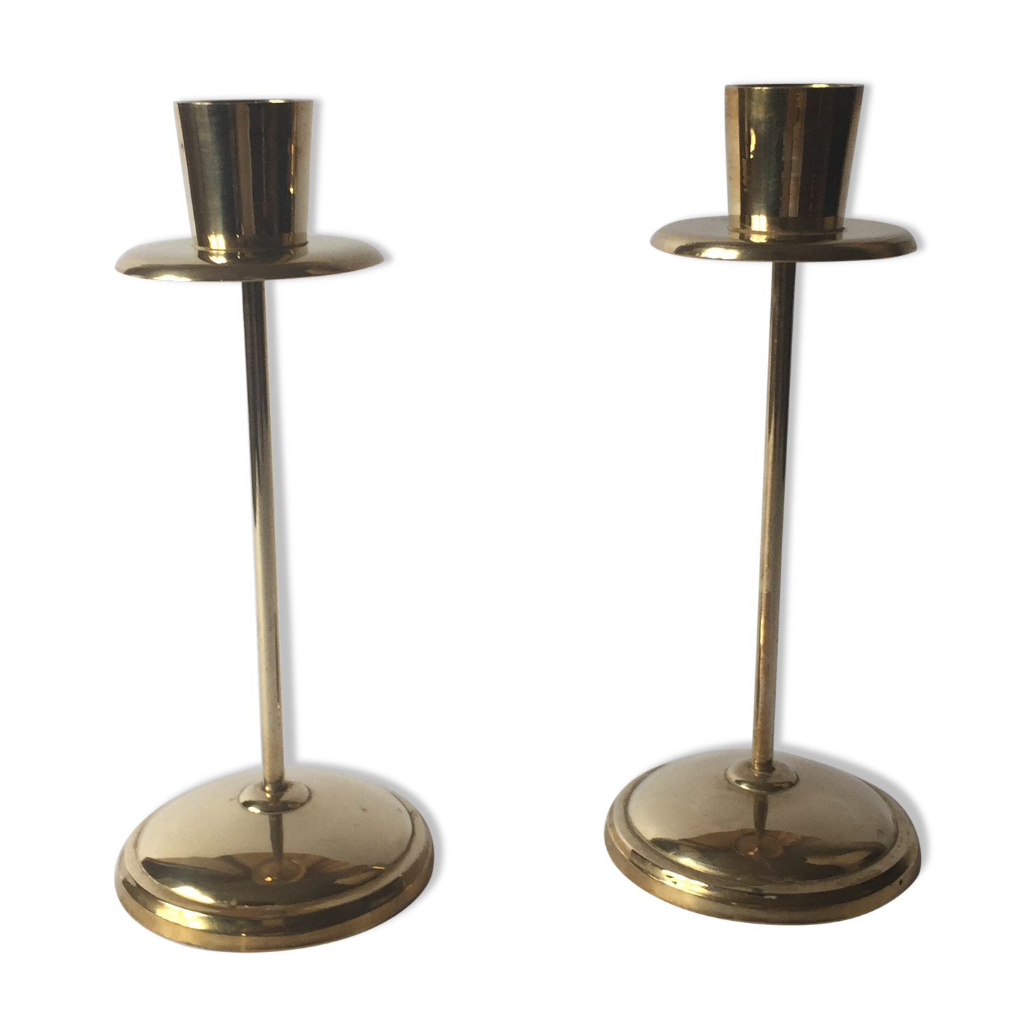 Pair of vintage brass candlesticks