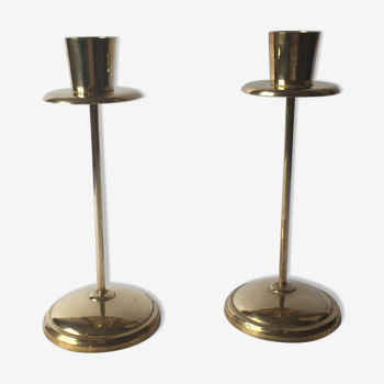 Pair of vintage brass candlesticks