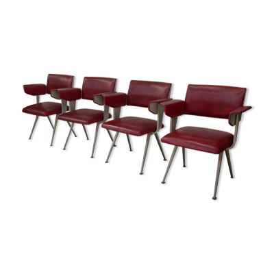 Friso Kramer Resort chaises ensemble de 4 'Resort' par Ahrend de Cirkel 1966