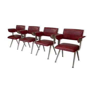 Friso Kramer Resort chairs set of 4 ‘Resort’ by Ahrend de Cirkel 1966