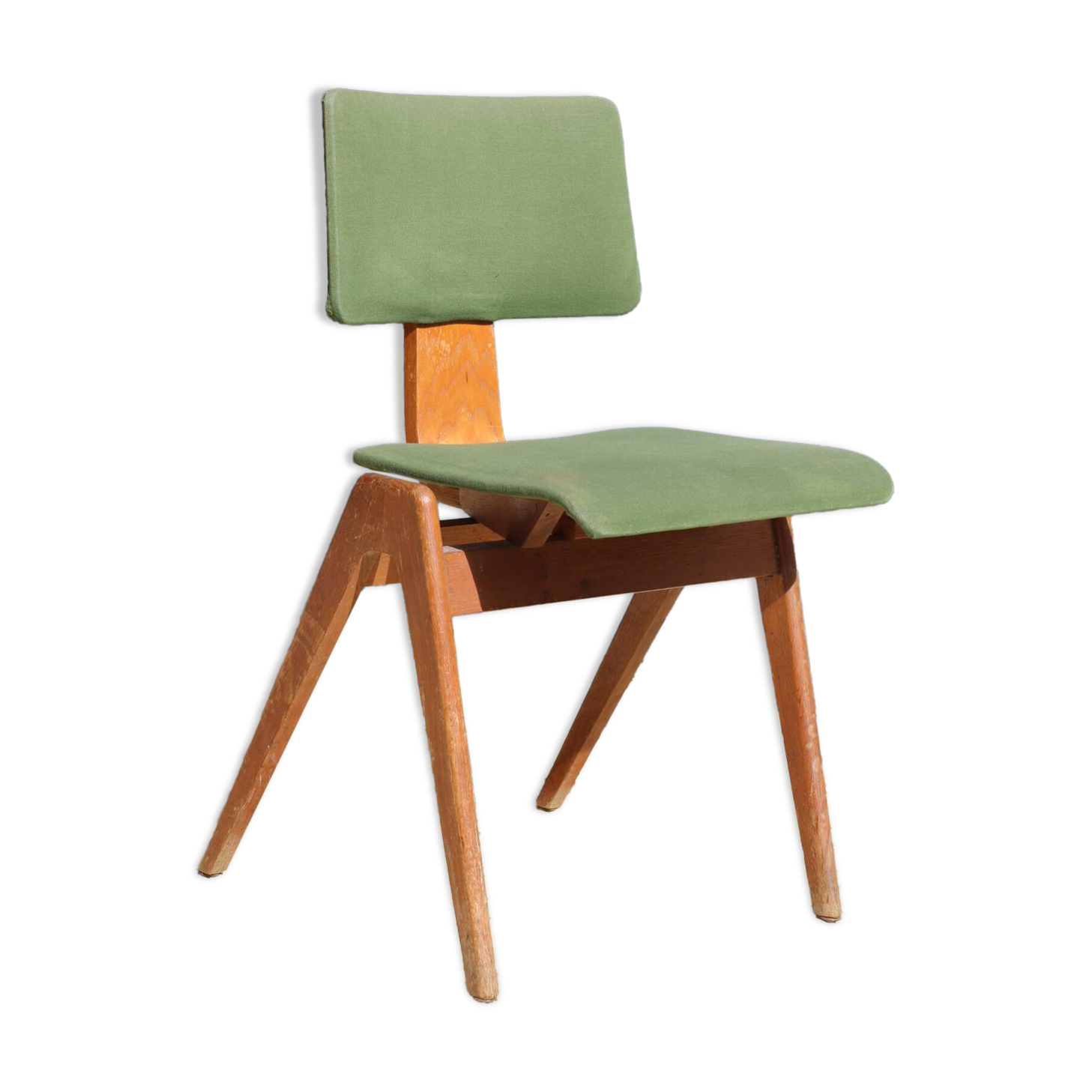 Robin Day chair "HILLESTAK" 1950 green