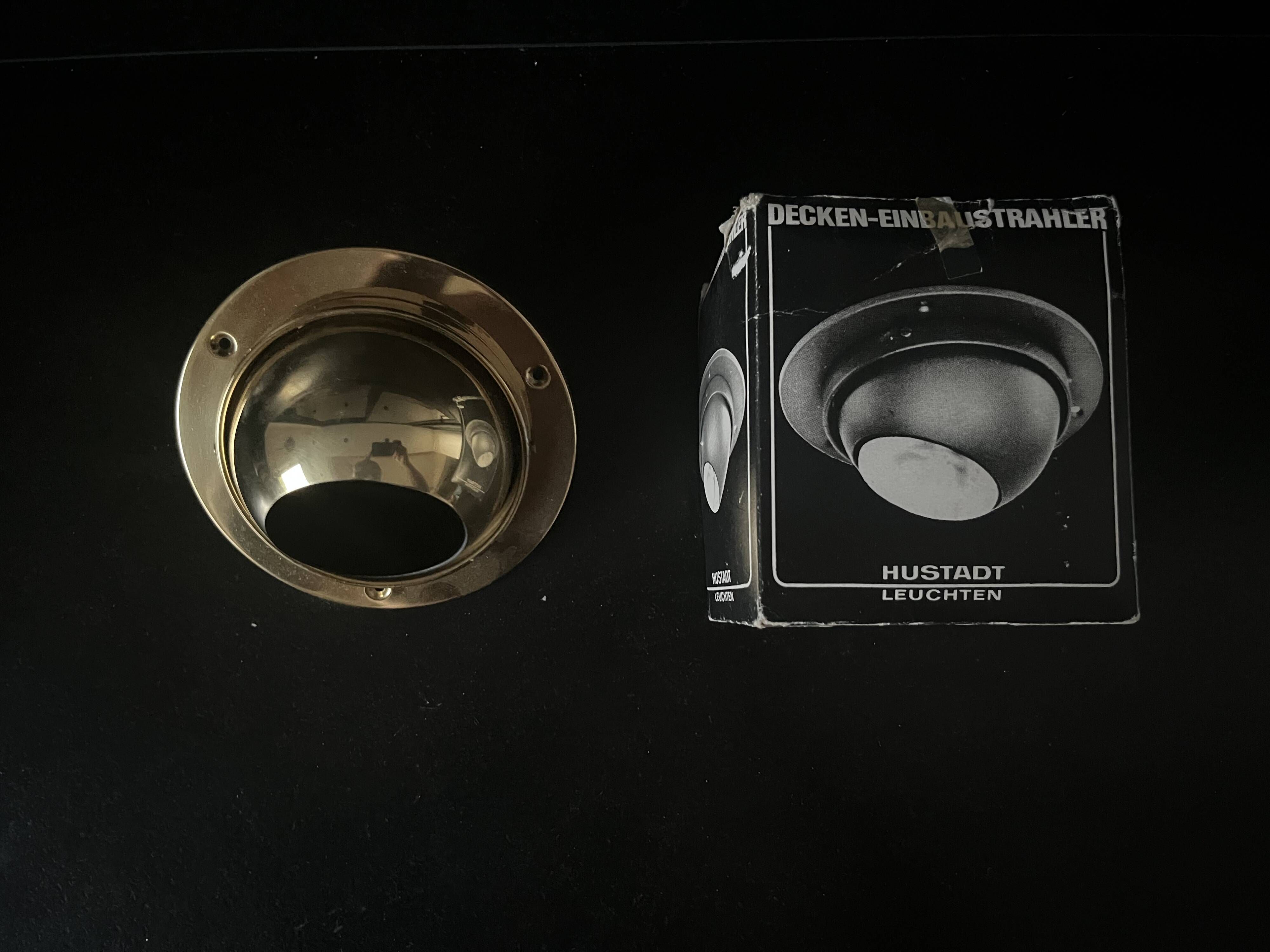 Orientable spotlight brass Hustadt Leuchten