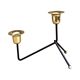 Modernist two-light standing candlestick, Belgium 1970s.