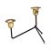 Modernist two-light standing candlestick, Belgium 1970s.