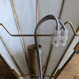 Wall lamp fan mother-of-pearl and brass