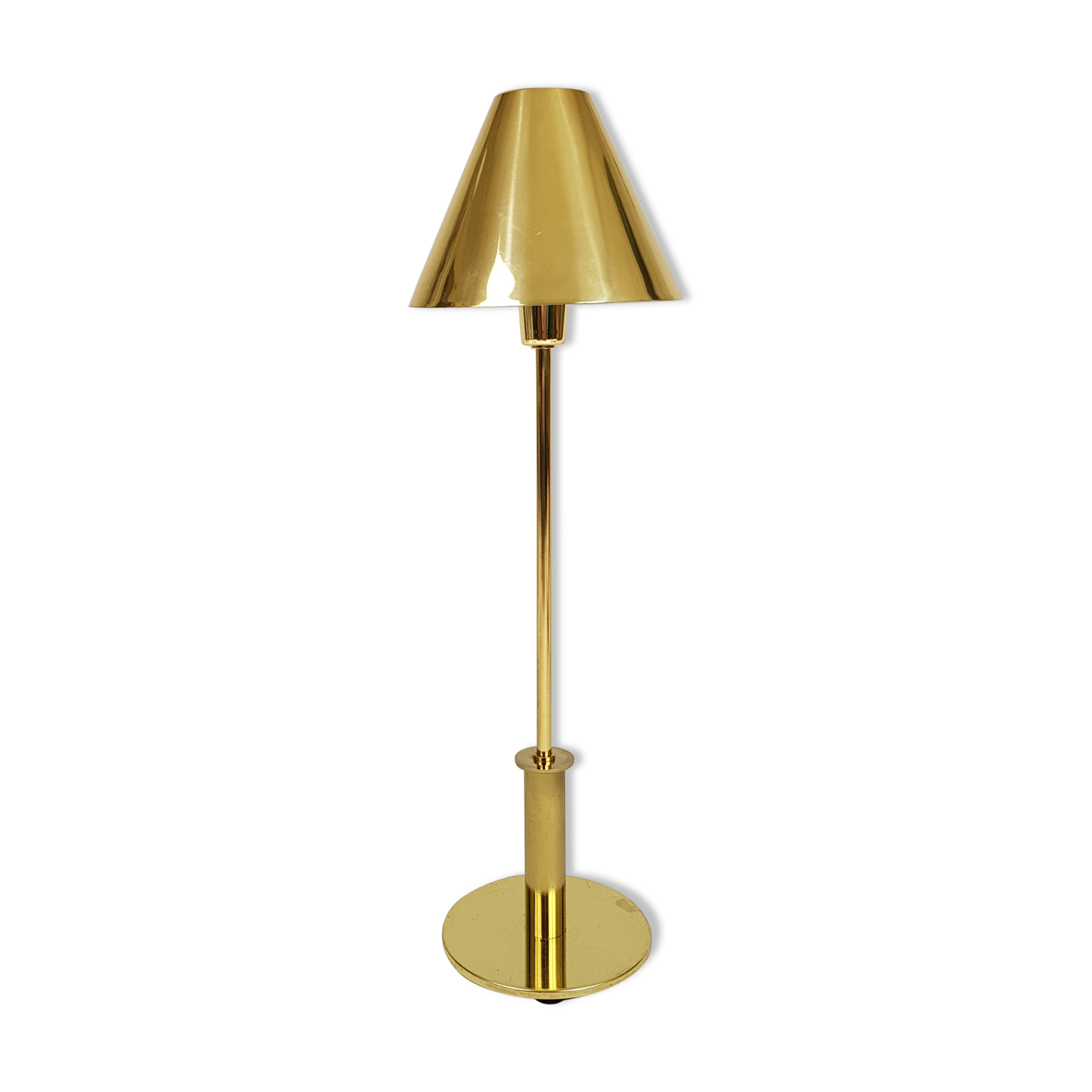 Table lamp in vintage gold plated steel, SCE France
