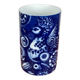 Vintage peacock vase in German porcelain by Bjørn Wiinblad for Rosenthal, 1970s.