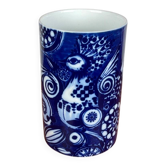 Vintage peacock vase in German porcelain by Bjørn Wiinblad for Rosenthal, 1970s.