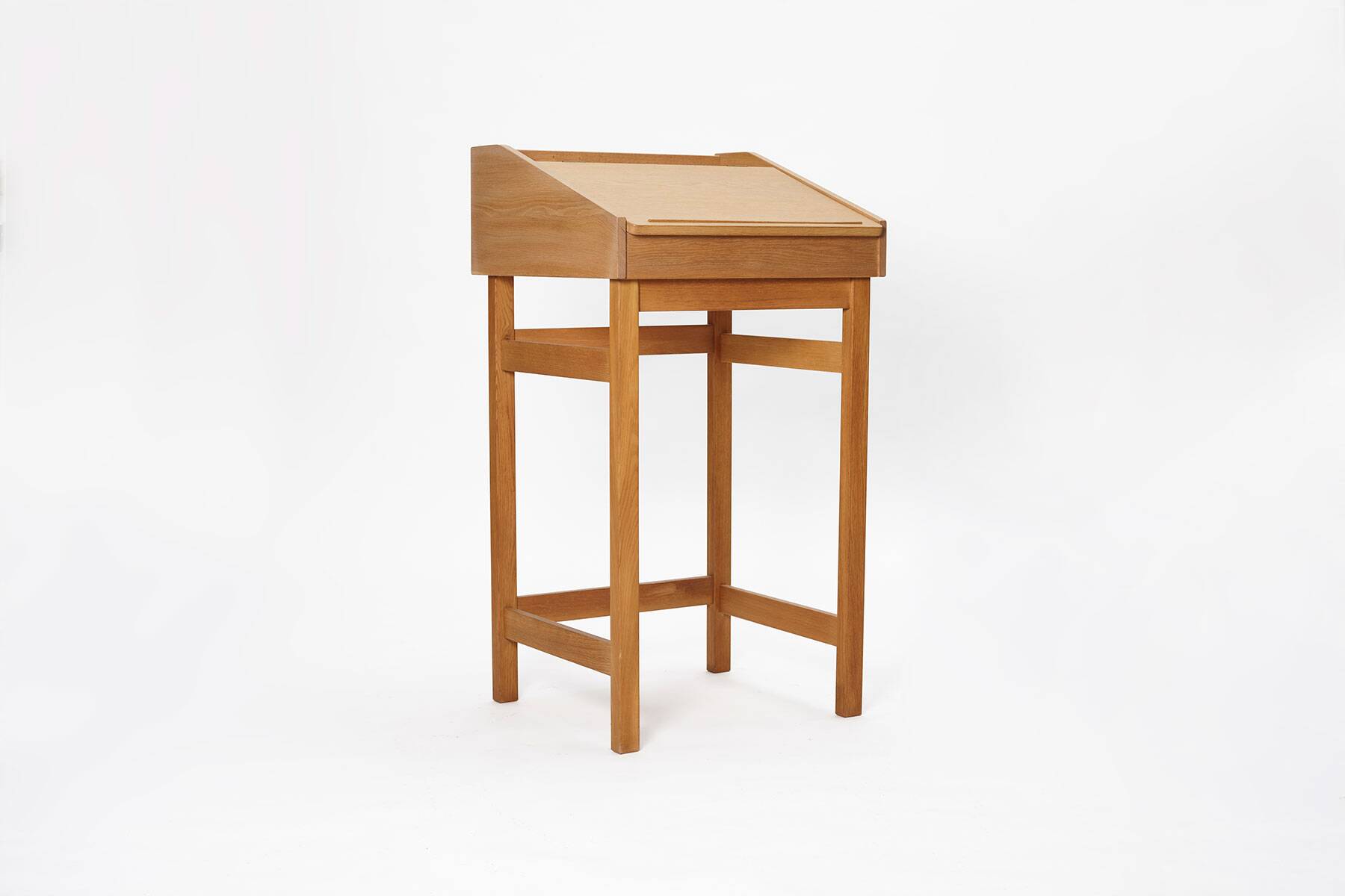 Bureau secrétaire en chêne, Danemark années 1960.