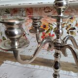 Chandelier 5 branches in silver metal color