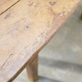 Vintage wooden farmhouse dining table