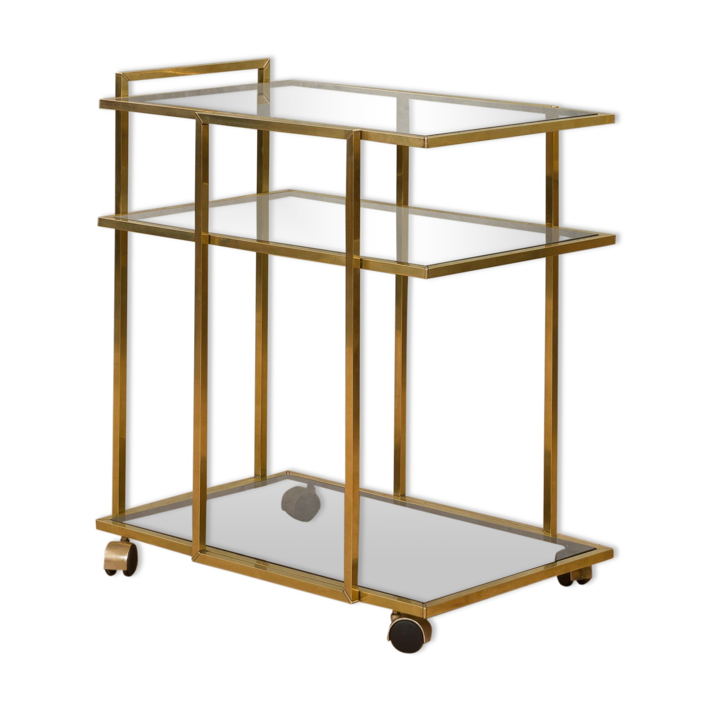 Hollywood Regency style bar cart
