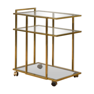 Hollywood Regency style bar cart