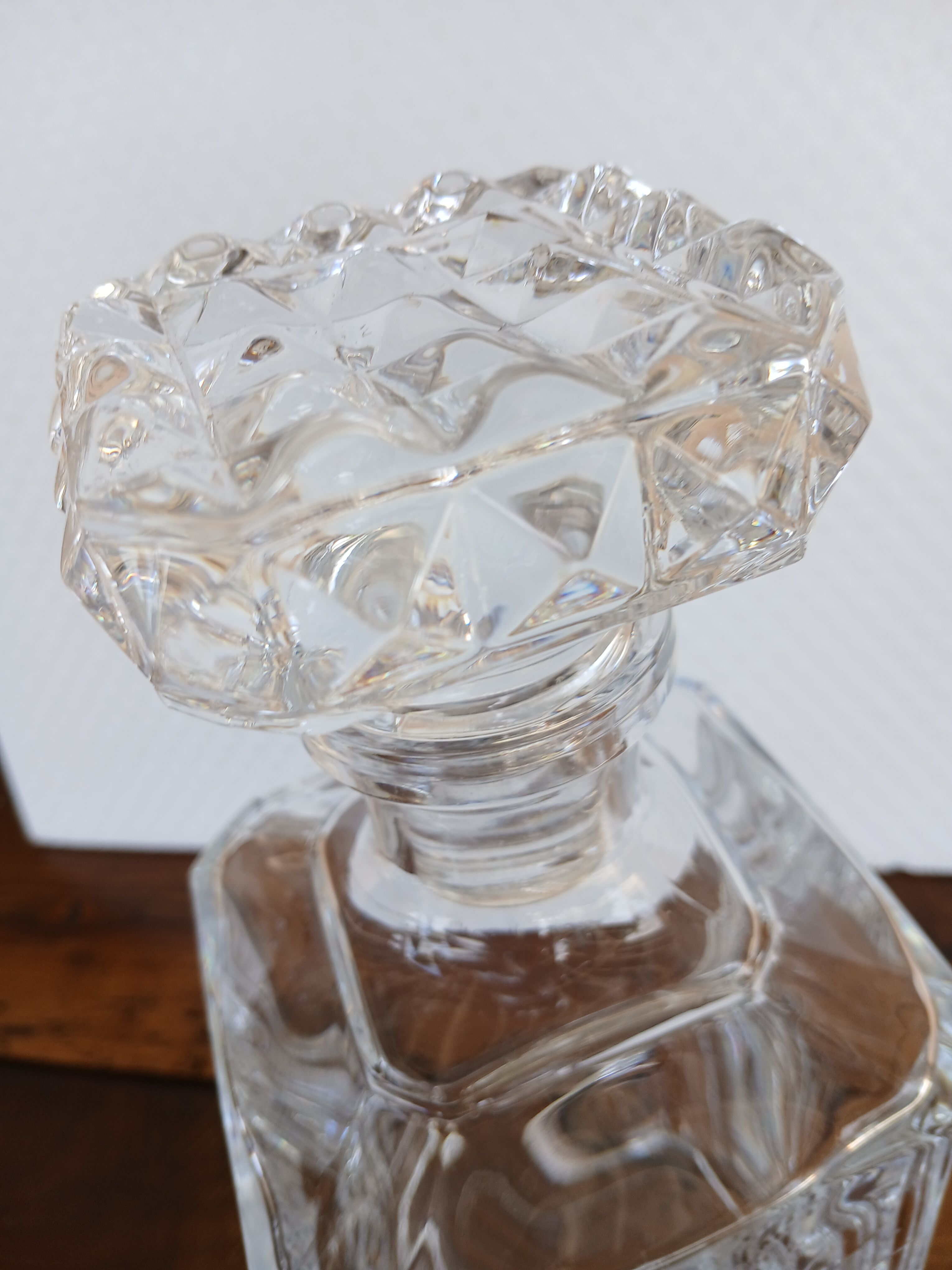 vintage crystal whisky carafe from Arques
