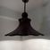 70s ceramic flower pendant light