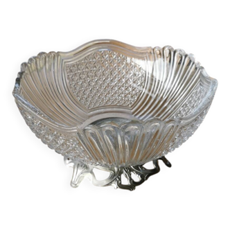 Val Saint Lambert crystal salad bowl