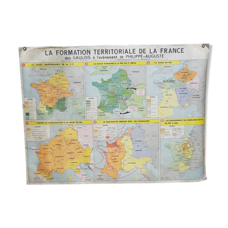 MDI school map "The territorial formation of France"