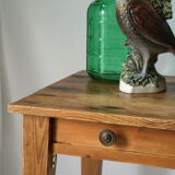 Farmhouse side table in old wood