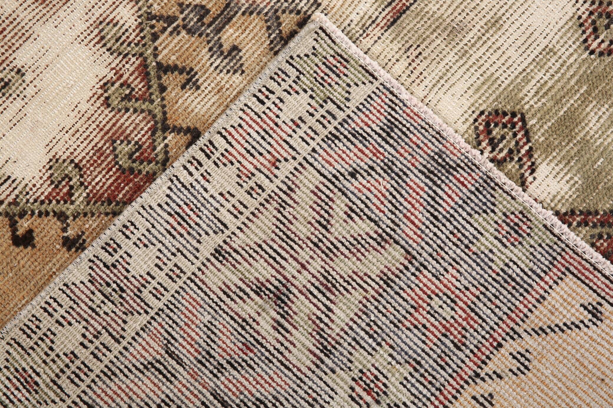 5x7 Classic Brown Red Handmade Vintage Rug, 151x214Cm SK 3054