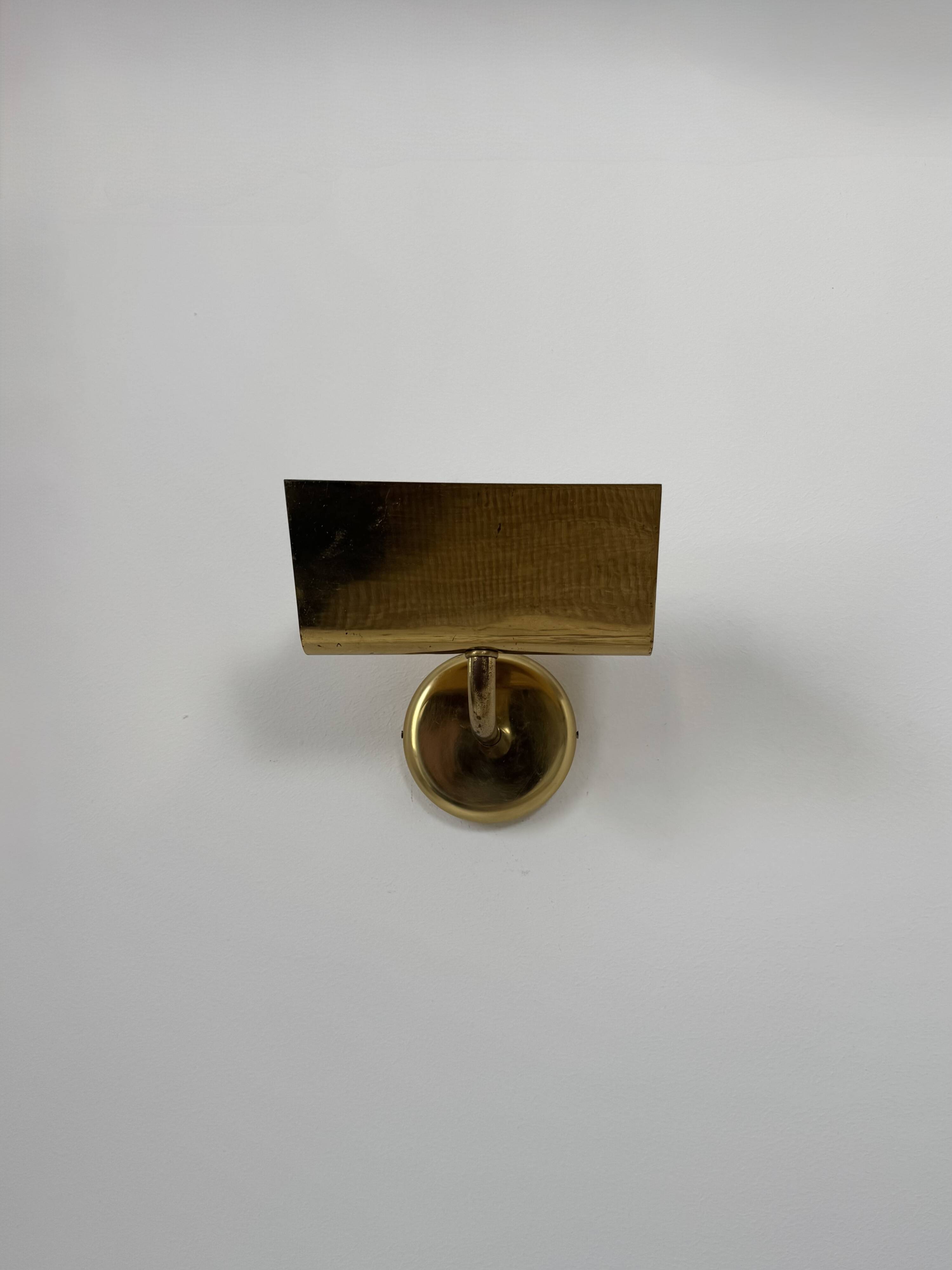 Applique vintage en laiton, France, 1970