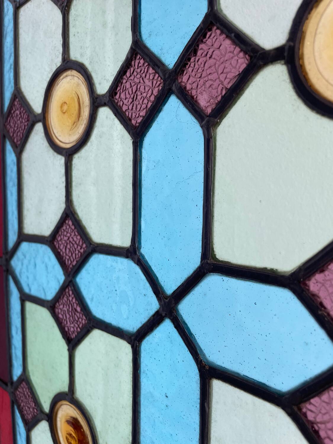 Polychrome stained glass window 1900