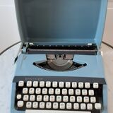 Aqua blue typewriter Brother industries 60s