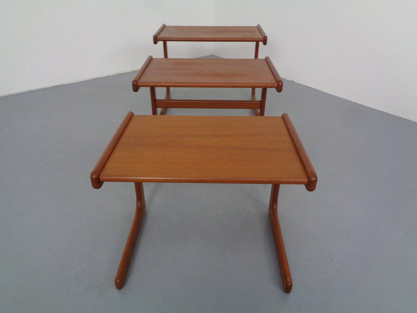 Danish Teak Nesting Tables from Salin Nyborg, 1960s, Set of 3