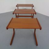 Danish Teak Nesting Tables from Salin Nyborg, 1960s, Set of 3