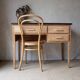 antique light wood Scandinavian desk