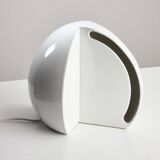 Perdomello 70 White Ceramic Hemisphere Lamp, 1970s