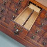Armoire d'apothicaire/classeur antique en chêne hollandais, années 1920