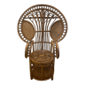 Peacock rattan armchair