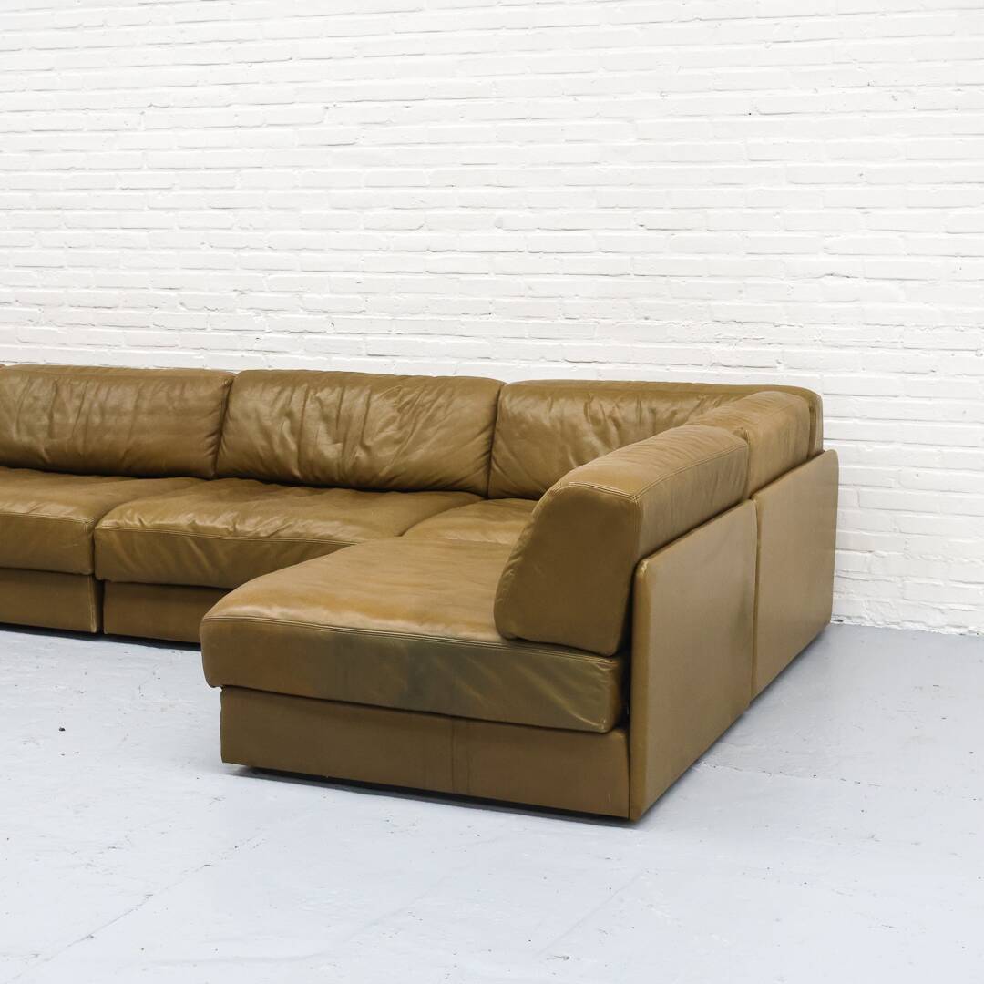 Green De Sede DS-76 Modular Sofa 1970s