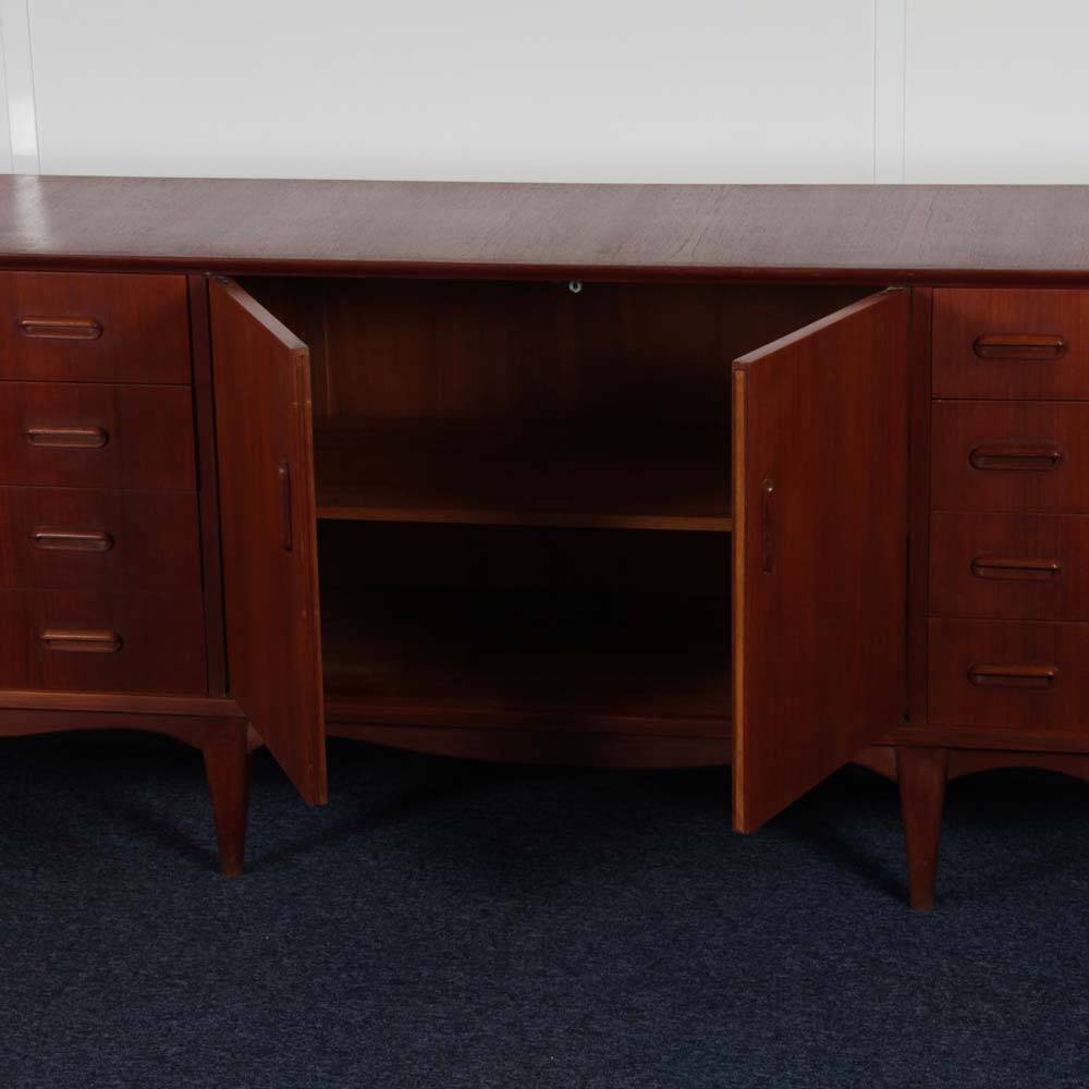 Grande enfilade vintage en bois des années 1960