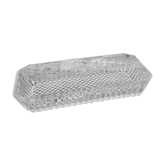 Vide-poche en verre rectangulaire vintage