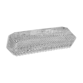 Vintage rectangular glass tidy